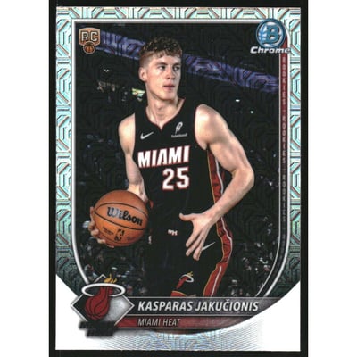 2025-26 Bowman Chrome Mojo Refractors #BCV20 Kasparas Jakucionis