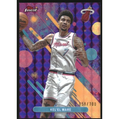 2025-26 Finest Purple Geometric Refractors #51 Kel'el Ware C
