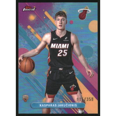2025-26 Finest Sky Blue Refractors #20 Kasparas Jakucionis C