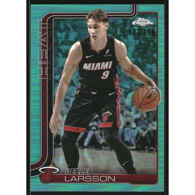 2025-26 Topps Chrome Aqua Refractors #189 Pelle Larsson