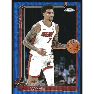 2025-26 Topps Chrome Blue Wave Refractors #129 Kel'el Ware