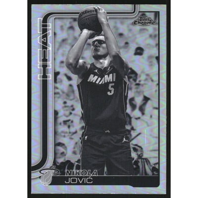 2025-26 Topps Chrome Negative Refractors #172 Nikola Jovic
