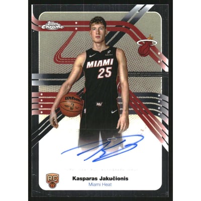 2025-26 Topps Chrome Next Stop Signatures #NSKJ Kasparas Jakucionis