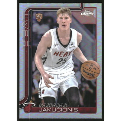 2025-26 Topps Chrome Refractors #270 Kasparas Jakucionis