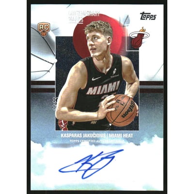 2025-26 Topps Contemporary Marks Rainbow Foilboard #CMKJ Kasparas Jakucionis