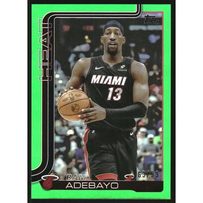 2025-26 Topps Green Rainbow #75 Bam Adebayo