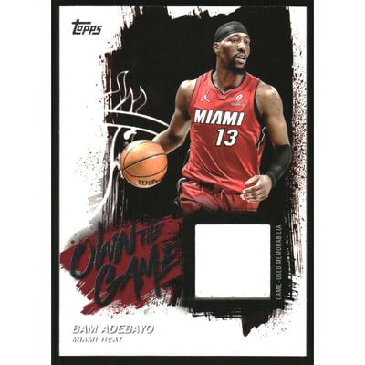 2025-26 Topps Own the Game #OTGABA Bam Adebayo