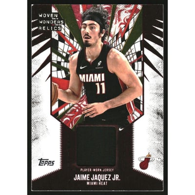 2025-26 Topps Woven Wonders Relics #WWJJ Jaime Jaquez Jr.