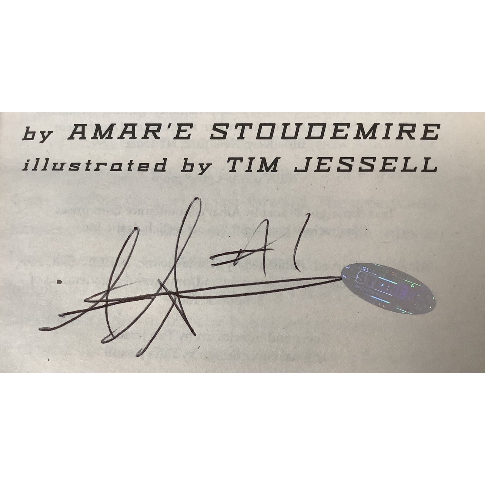 Amare Stoudemire Signed Book STAT HCB Knicks Suns Mavs Heat 