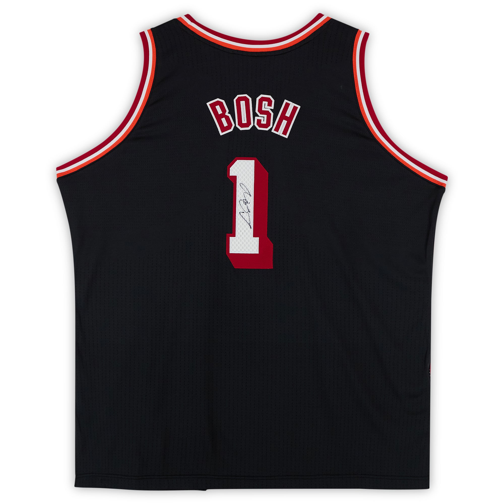 Chris Bosh Miami Heat Autographed Mitchell & Ness 2013 Black Authentic Jersey