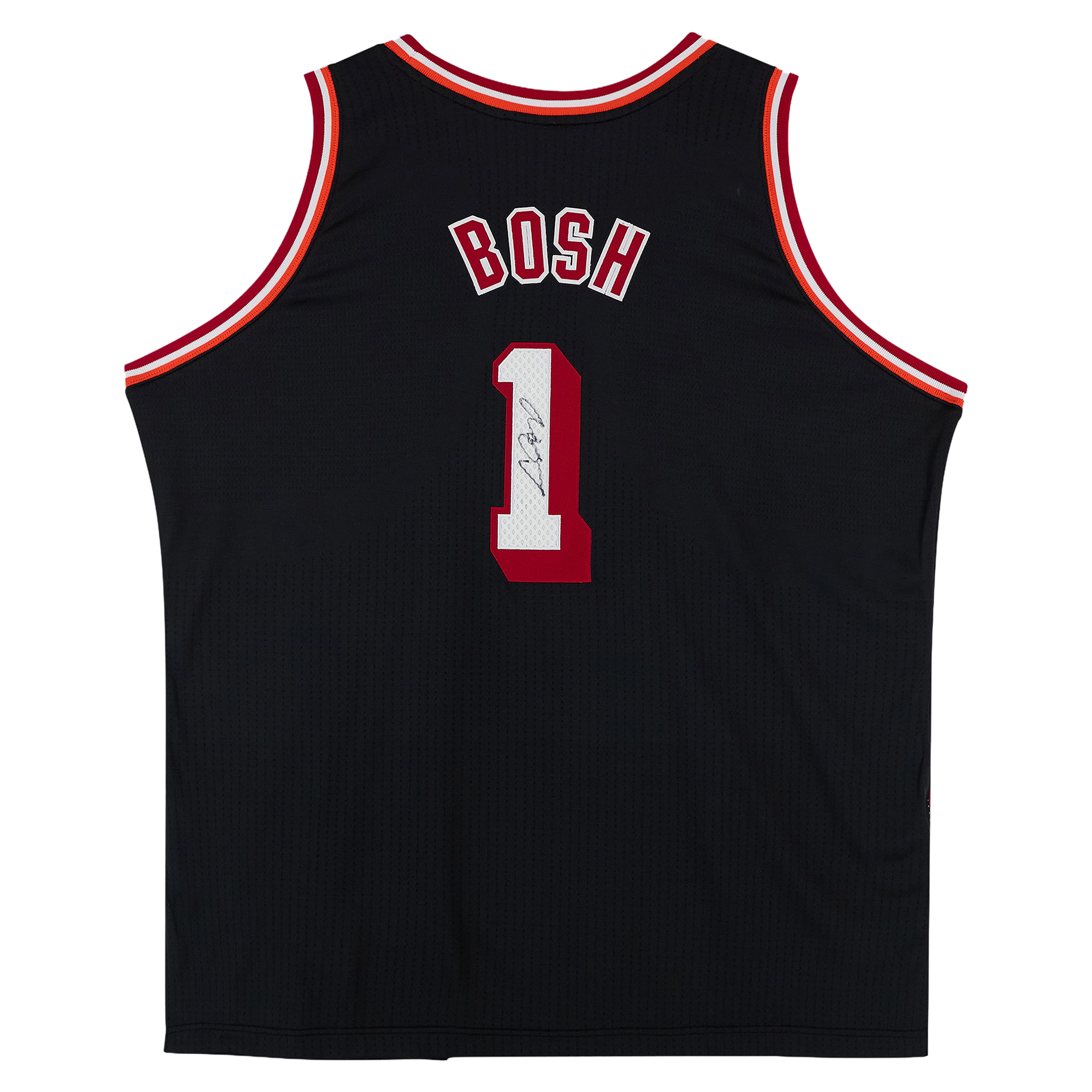 Chris Bosh Miami Heat Autographed Mitchell & Ness 2013 Black Authentic Jersey