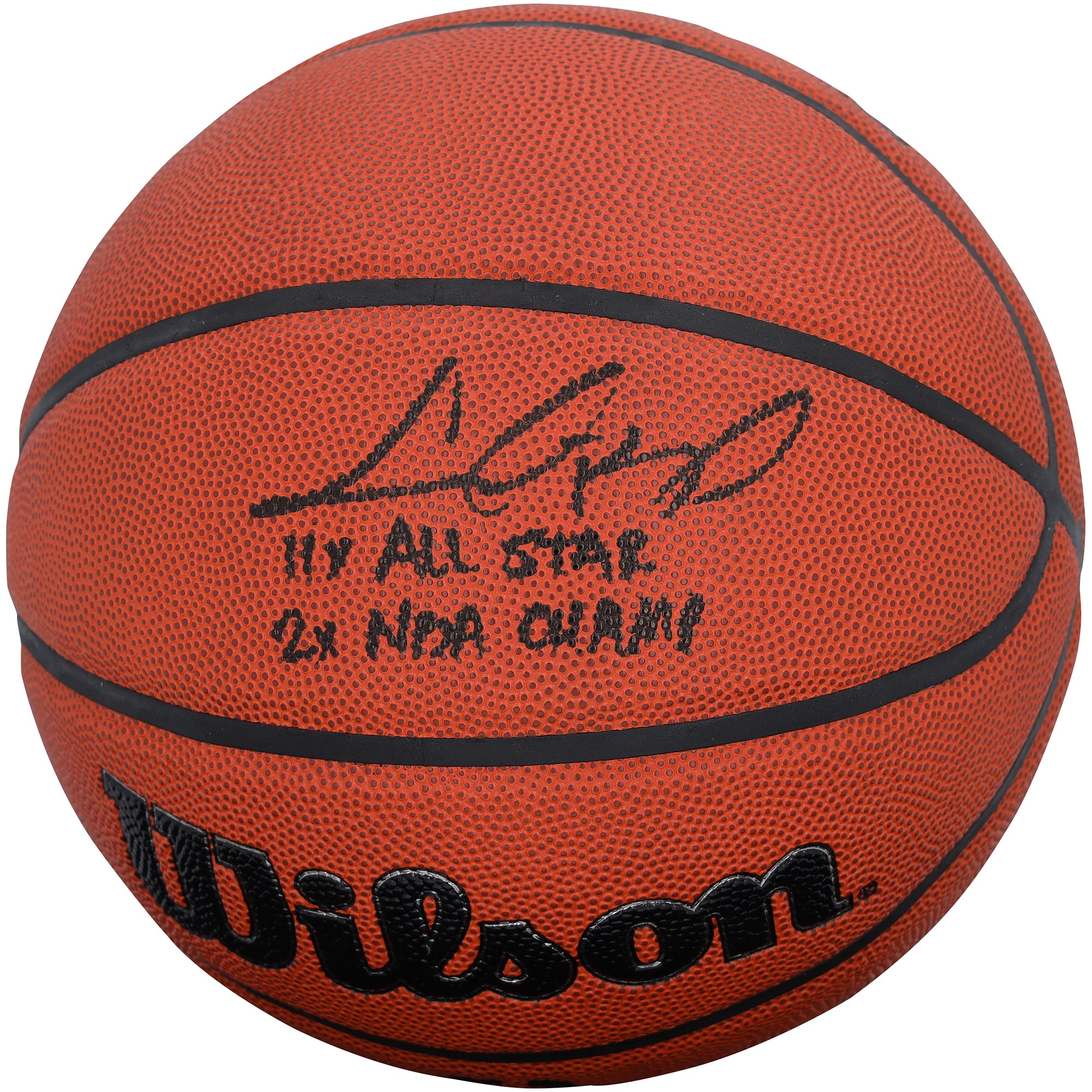 Chris Bosh Miami Heat Autographed Wilson Authentic Series Indoor/Outdoor Basketball with "11X All-Star and 2X NBA Champ" Inscription
