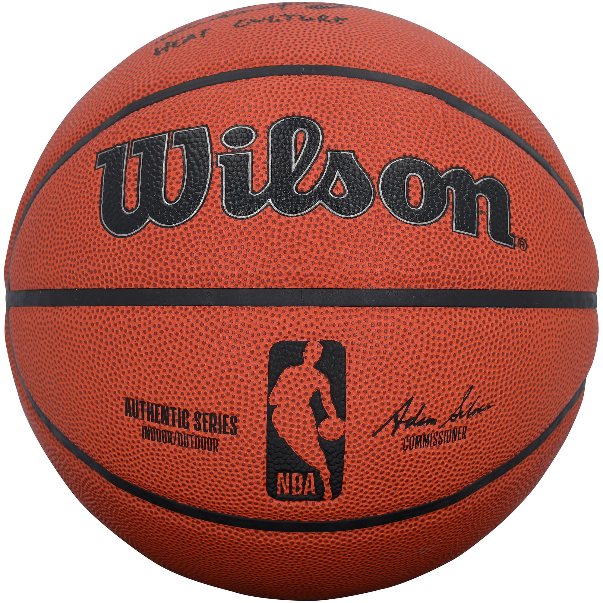 Chris Bosh Miami Heat Autographed Wilson Authentic Series Indoor/Outdoor Basketball with "Heat Culture!" Inscription