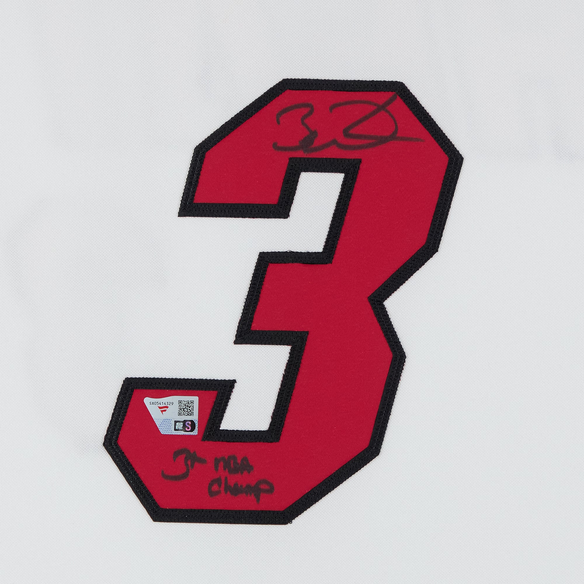 Dwyane Wade Miami Heat Autographed White Mitchell & Ness 2005 Finals Authentic Jersey with "3x NBA Champ" Inscription