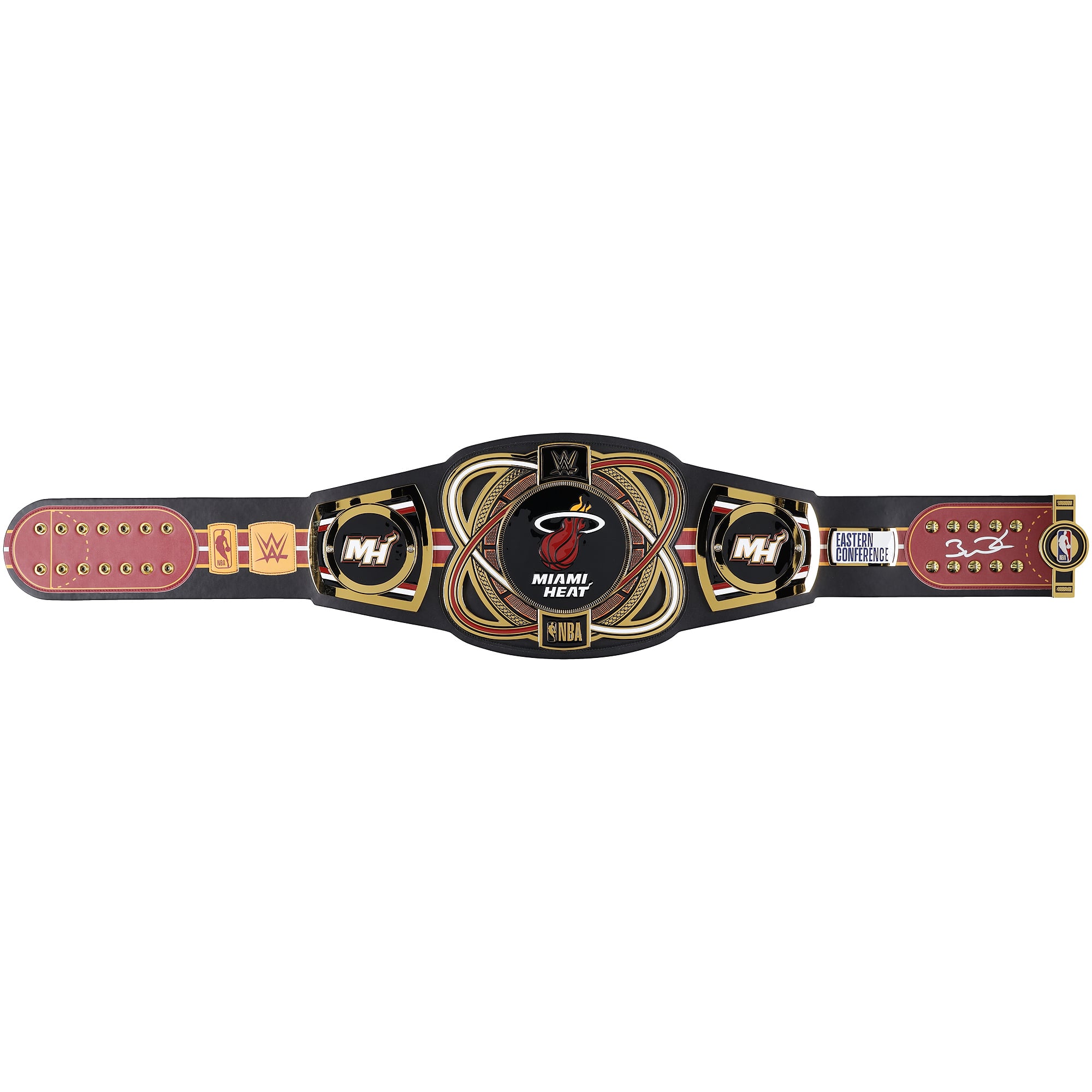 Dwyane Wade Miami Heat Autographed WWE Legacy Title Belt