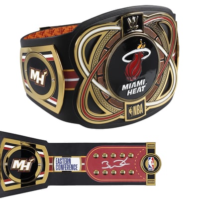 Dwyane Wade Miami Heat Autographed Fanatics Authentic WWE Legacy Title Belt