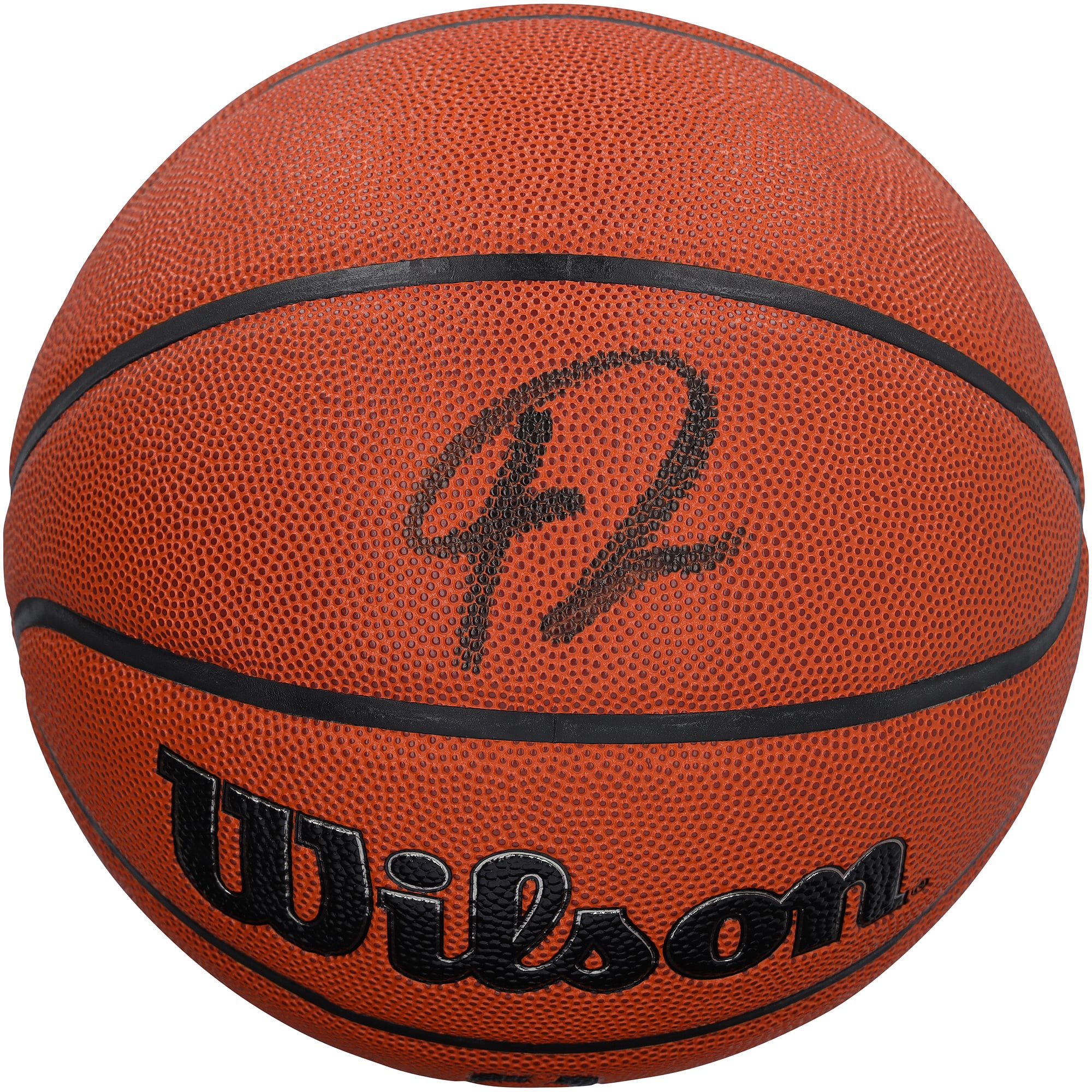 Ballon de basket-ball Wilson Authentic Series autographié par Giannis Antetokounmpo, Miami Heat, pour intérieur/extérieur