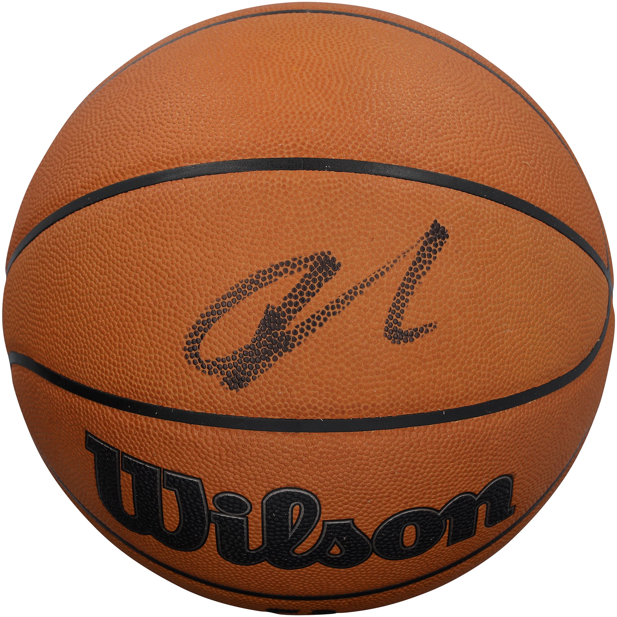 Ballon de basket officiel Wilson autographié par Giannis Antetokounmpo, Miami Heat.