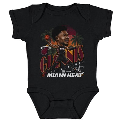 Giannis Antetokounmpo Miami Heat 500 Level Infant Cartoon Bodysuit - Black