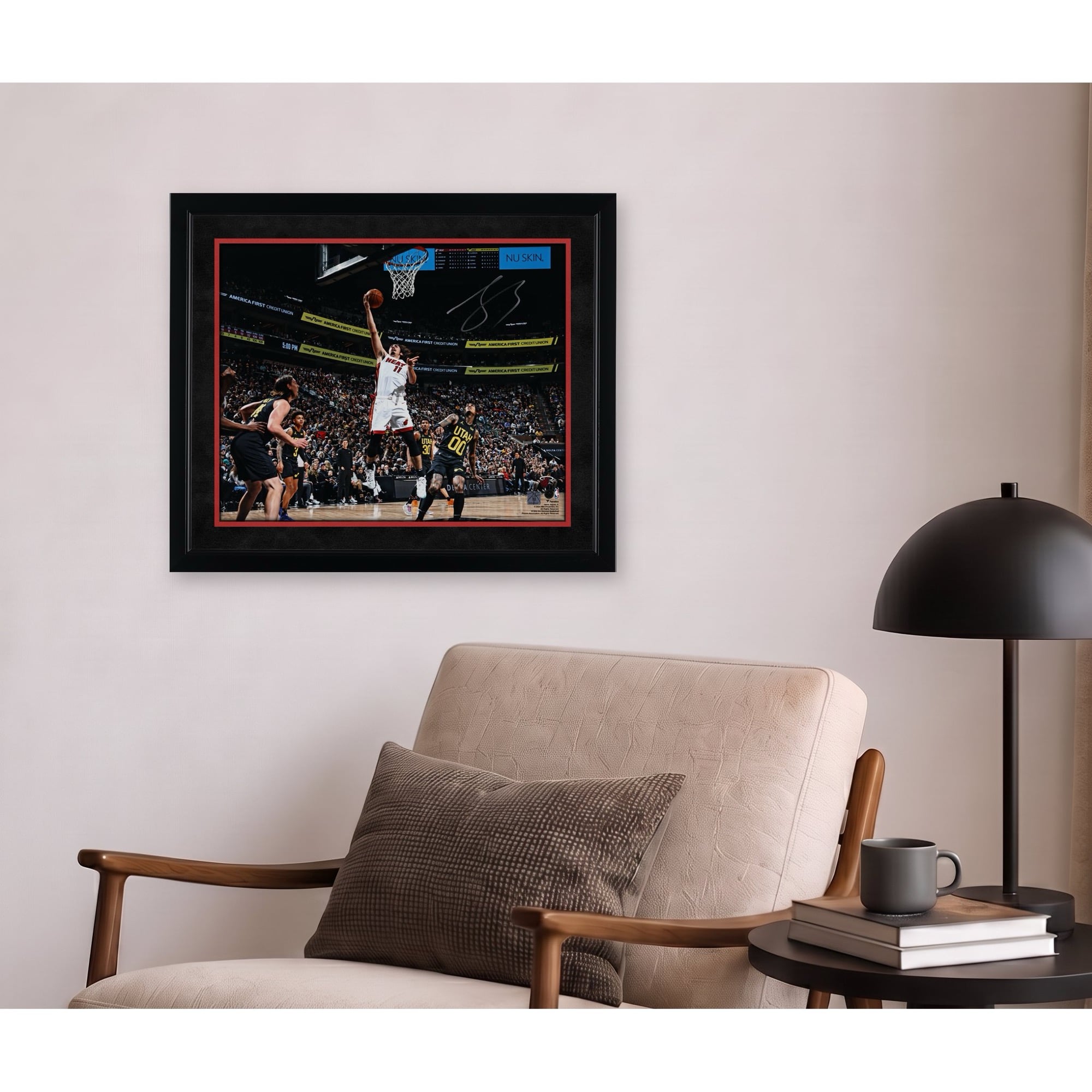 Jaime Jaquez Jr. Miami Heat Autographed 16" x 20" Layup vs Utah Jazz Photograph