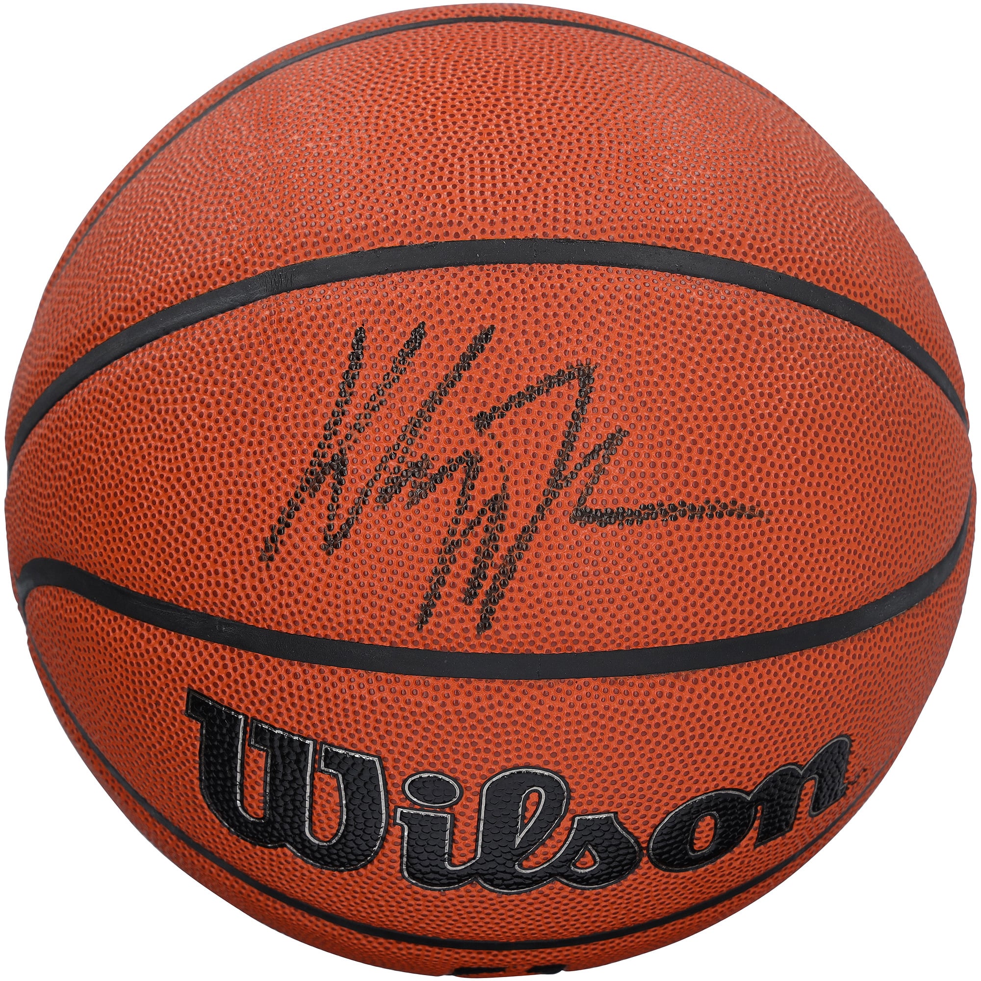Ballon de basket-ball Wilson Authentic Series autographié par Klay Thompson (Miami Heat) - Encre noire