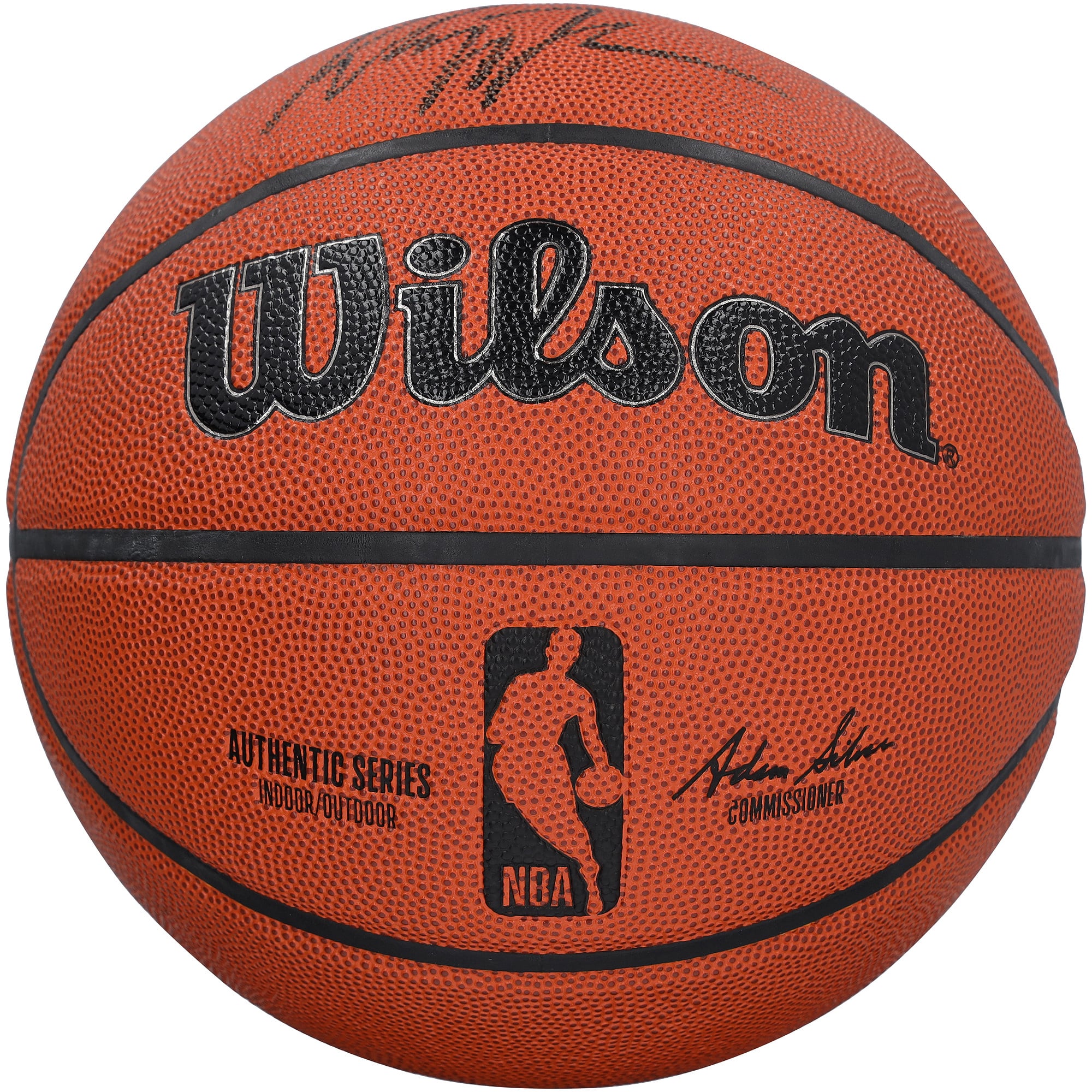 Ballon de basket-ball Wilson Authentic Series autographié par Klay Thompson (Miami Heat) - Encre noire