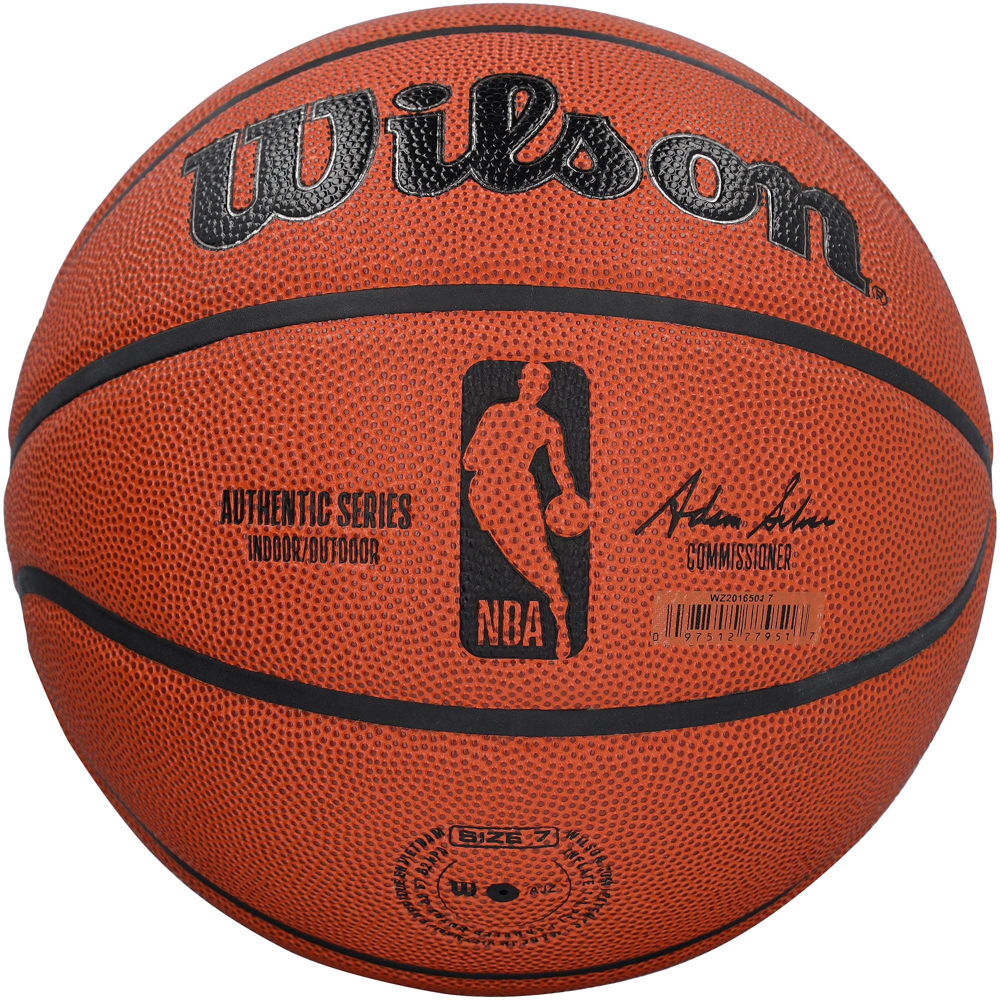 Ballon de basket-ball Wilson Authentic Series autographié par Klay Thompson (Miami Heat) - Encre noire