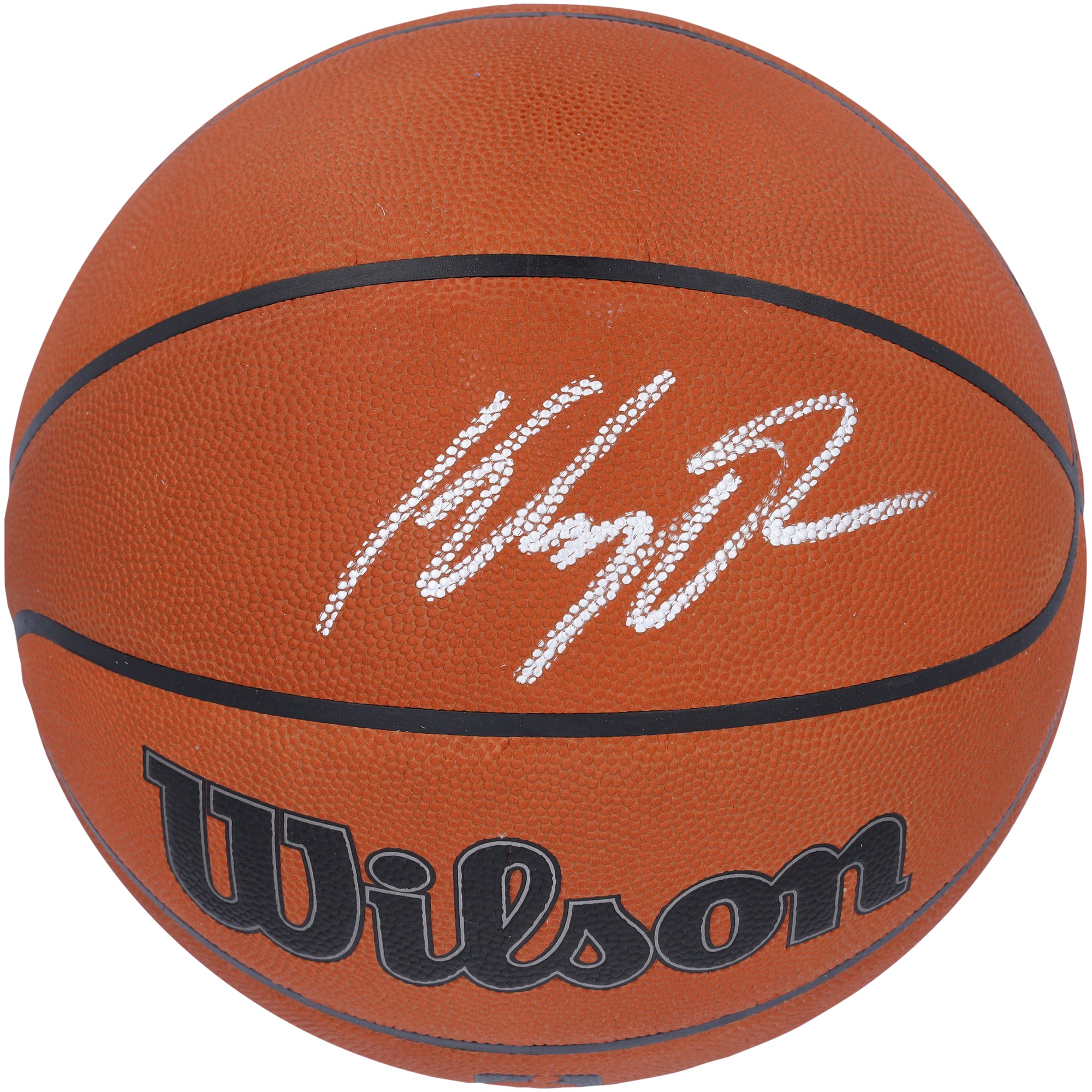 Ballon de basket officiel Wilson autographié par Klay Thompson, Miami Heat.