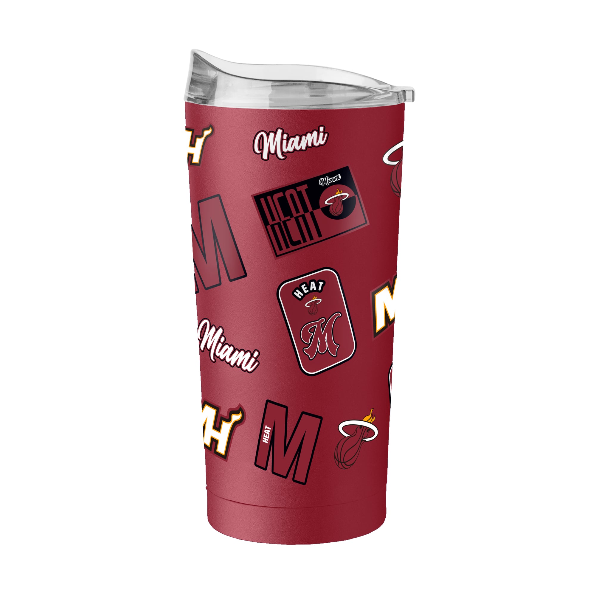 Gobelet isotherme Logo Brands Miami Heat 20 oz Dreamweave à revêtement en poudre