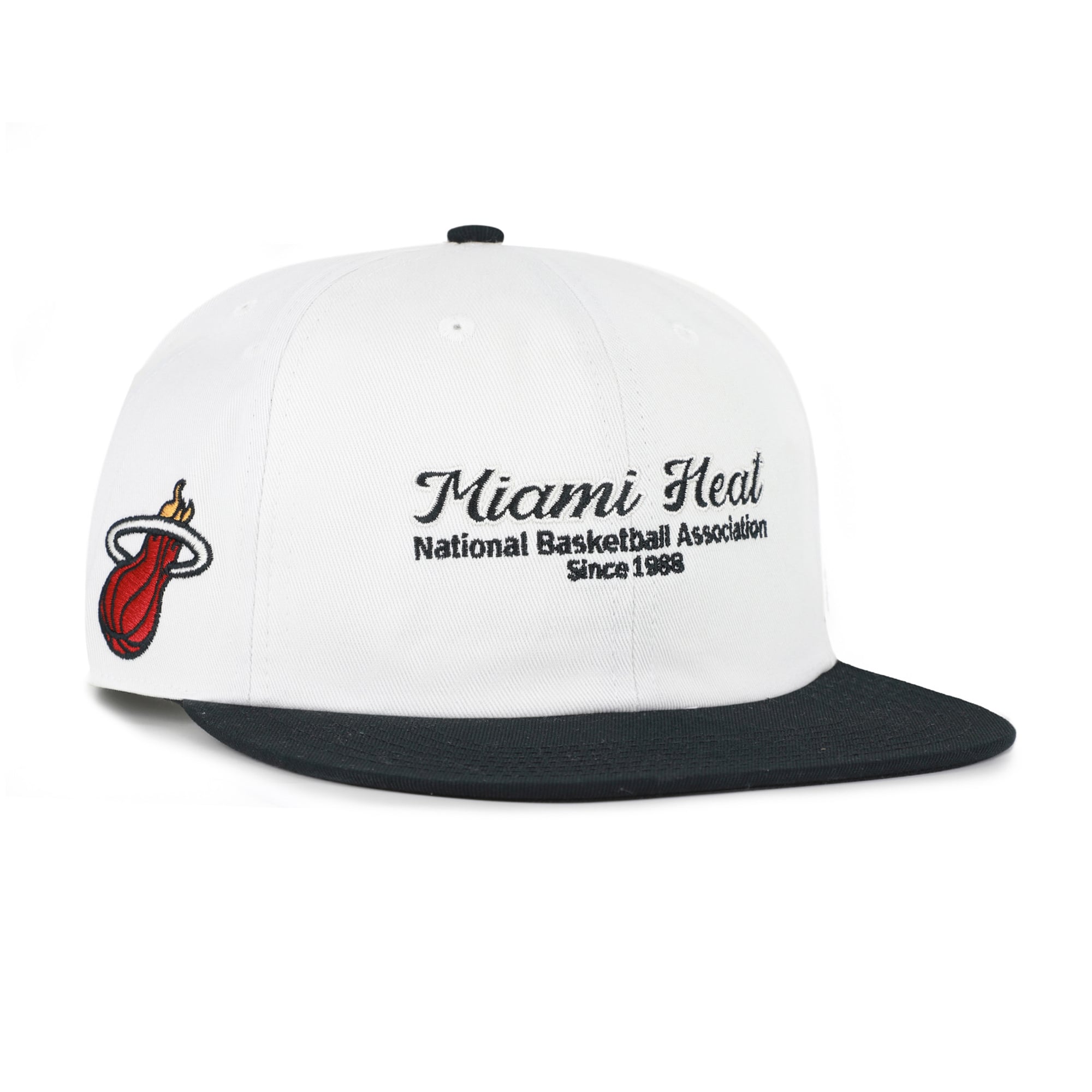 Casquette snapback capitaine Miami Heat Script Stack crème pour homme