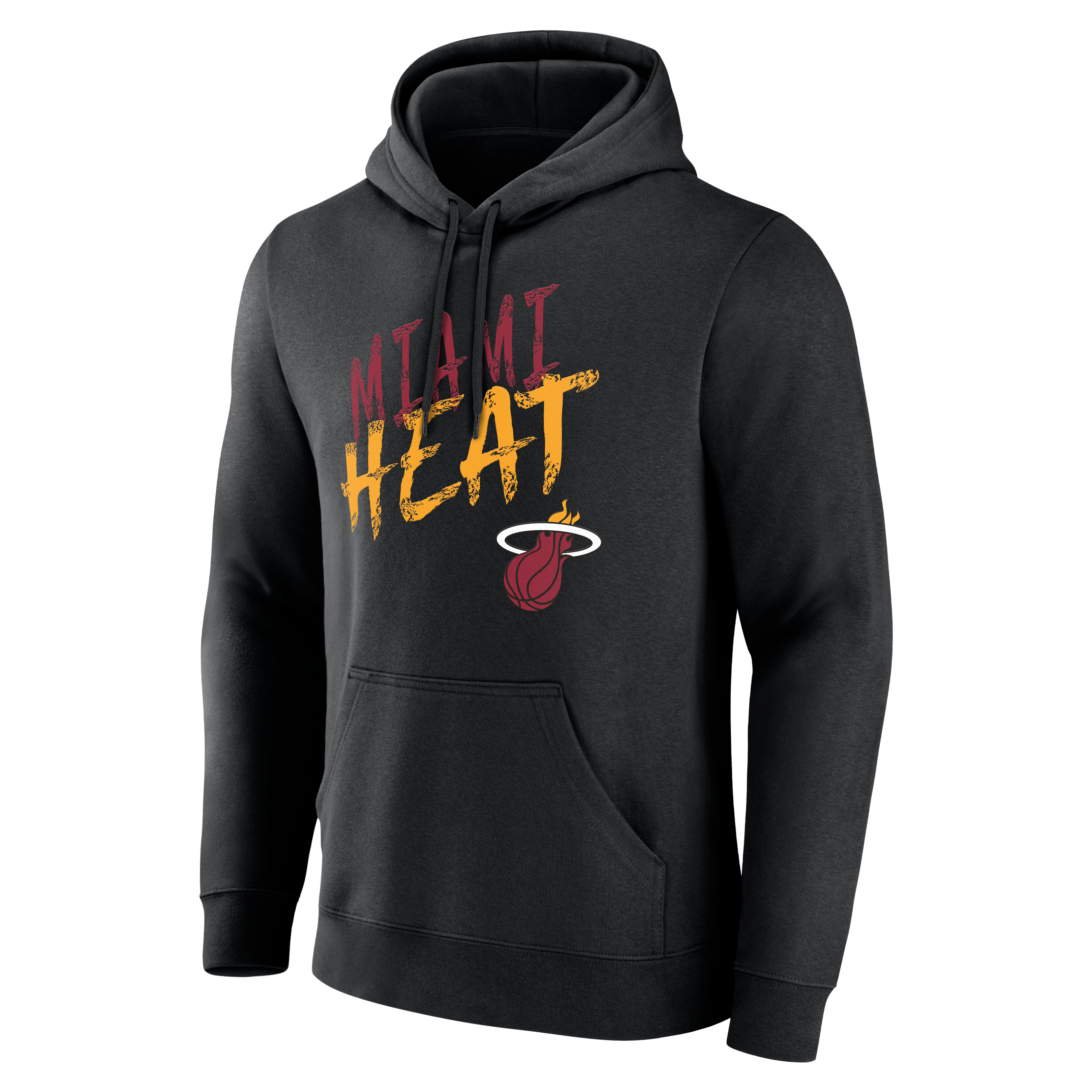Sweat à capuche noir pour homme Miami Heat Hustle personnalisé avec nom et numéro