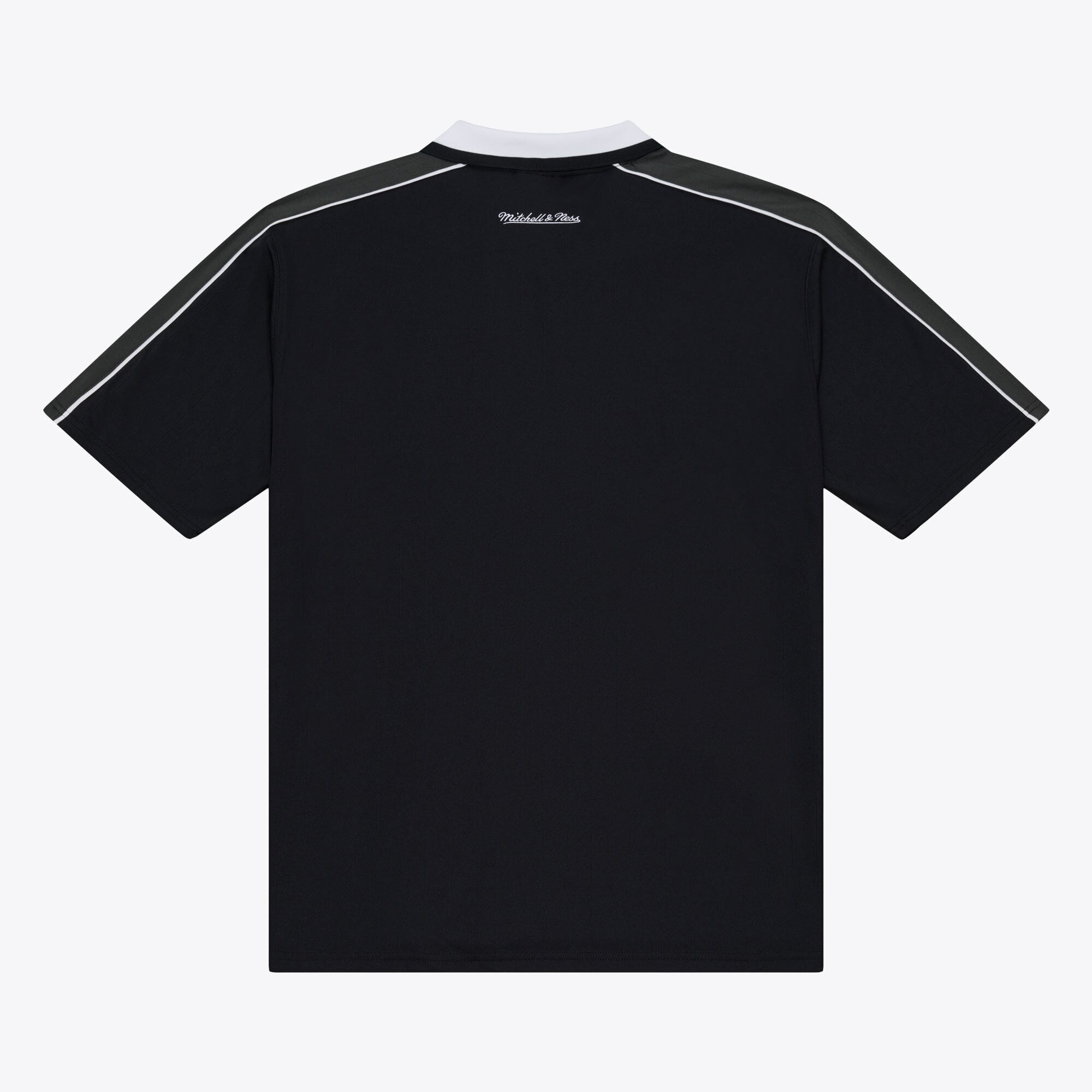 Men's Mitchell & Ness  Black Miami Heat Polo Jersey