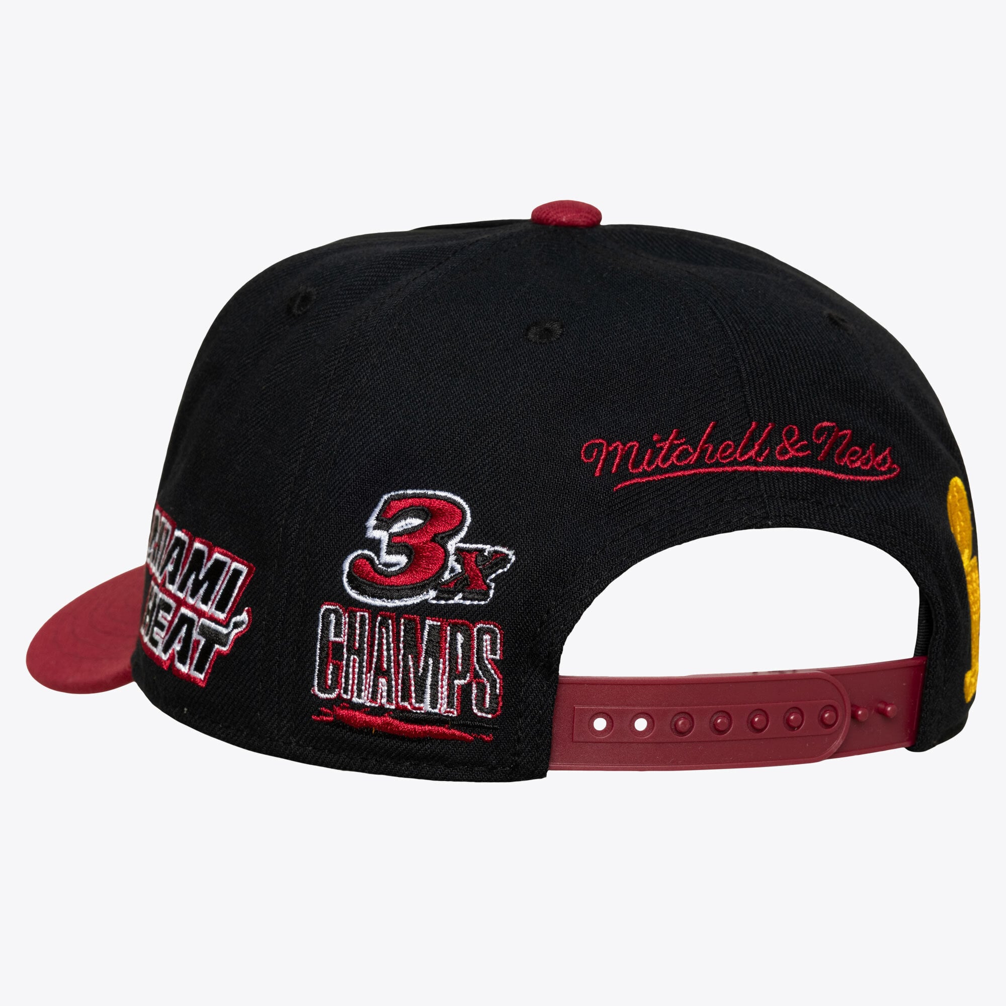 Men's Mitchell & Ness Black Miami Heat True Legacy Pro Snapback Hat