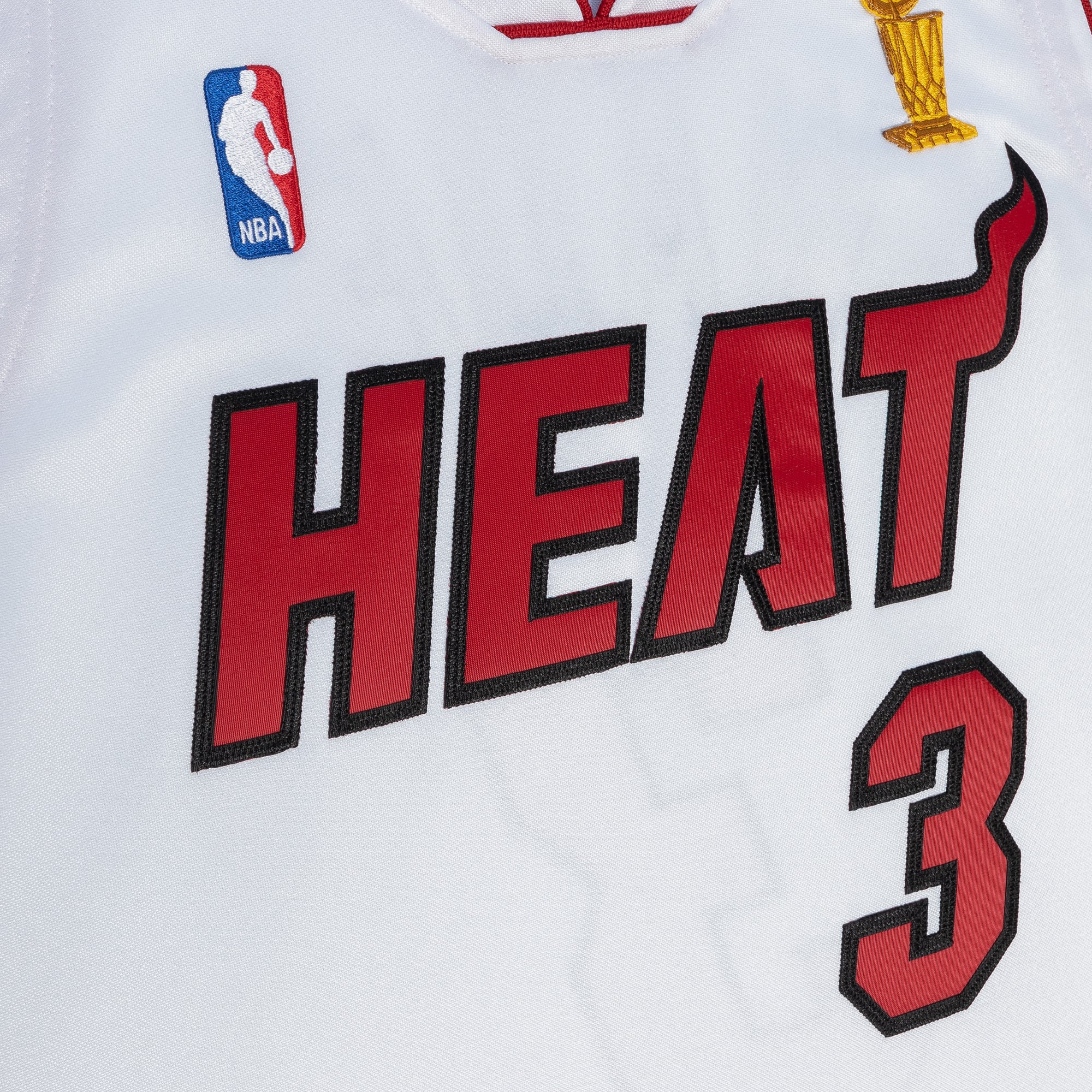 Men's Mitchell & Ness Dwyane Wade White Miami Heat 2005-06 Authentic Player Jersey