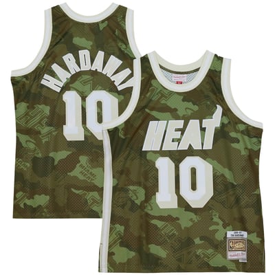Miami Heat NBA Tim Hardaway 1996 Ghost Green Camo Swingman Jersey By Mitchell & Ness - Mens