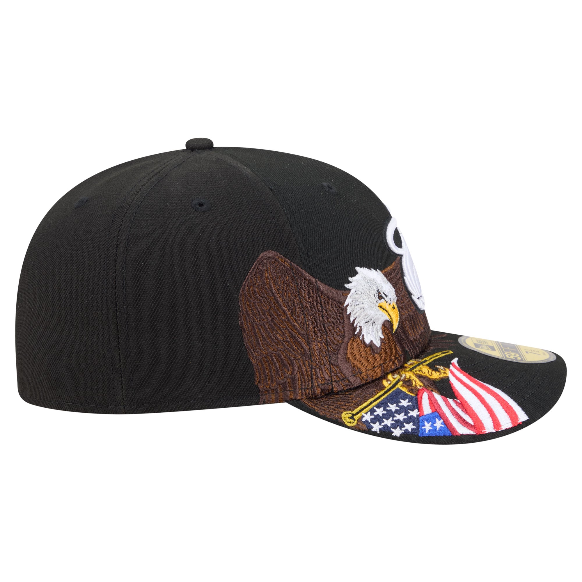 Casquette ajustée New Era Freedom 59FIFTY noire pour homme, Miami Heat, modèle Freedom.