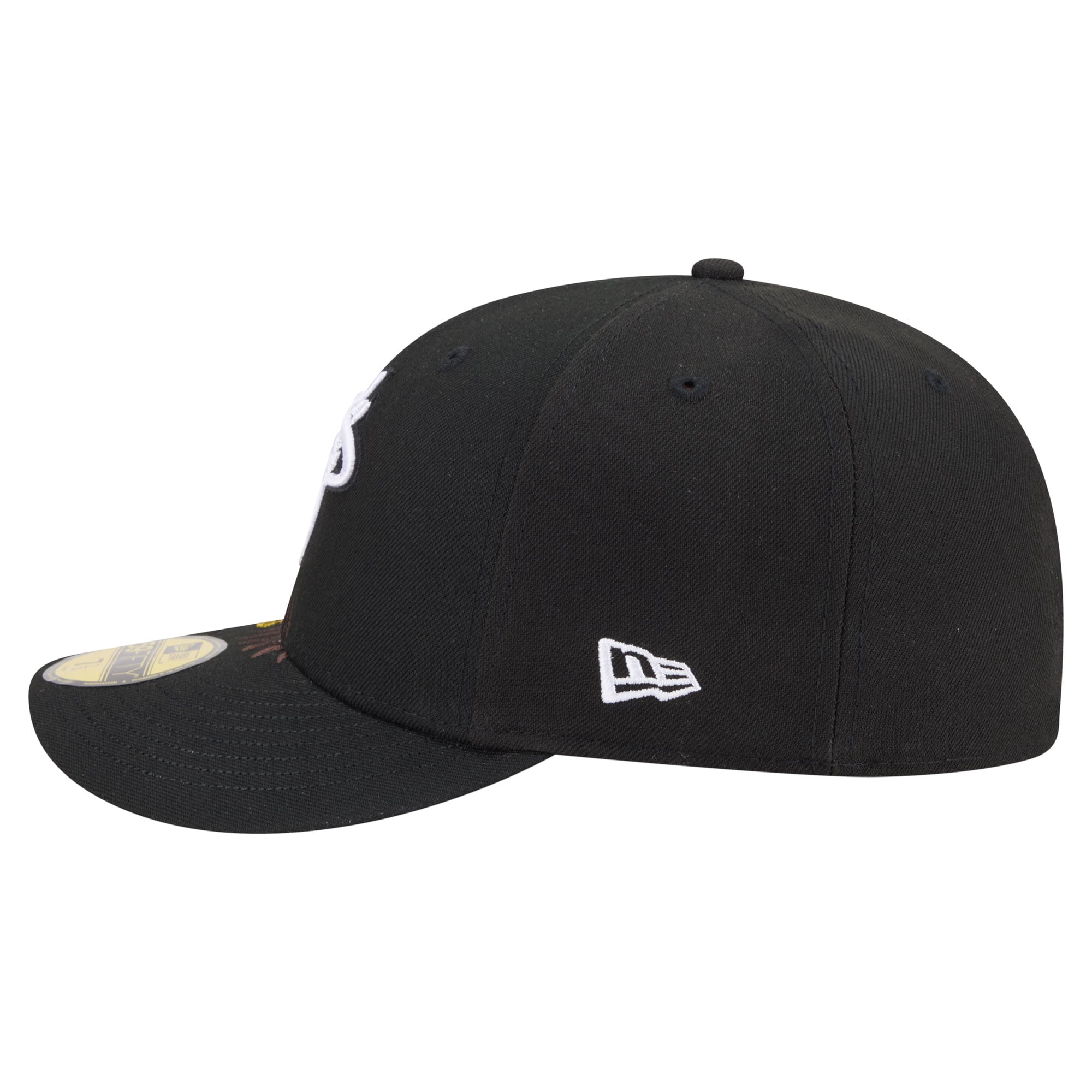 Casquette ajustée New Era Freedom 59FIFTY noire pour homme, Miami Heat, modèle Freedom.