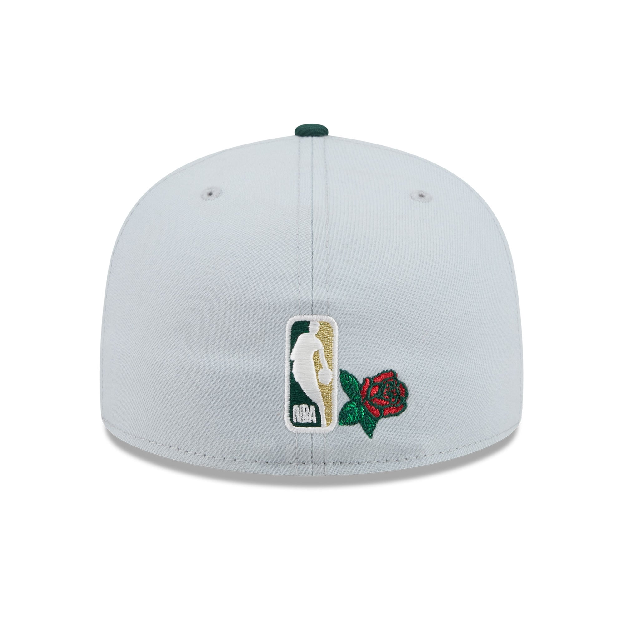 Casquette ajustée New Era 59FIFTY pour homme, grise et verte, Miami Heat Rose Banner
