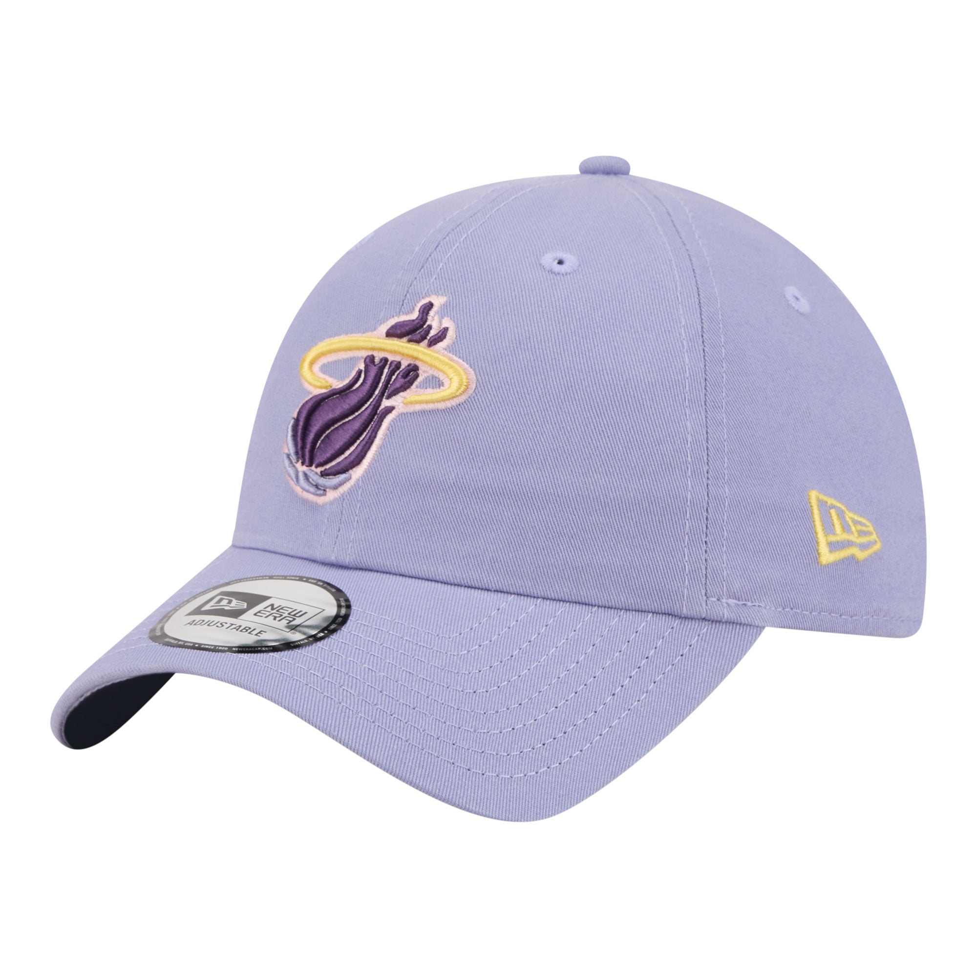 Men's Miami Heat New Era Lavender Lavender Pack Casual Classic Adjustable Hat