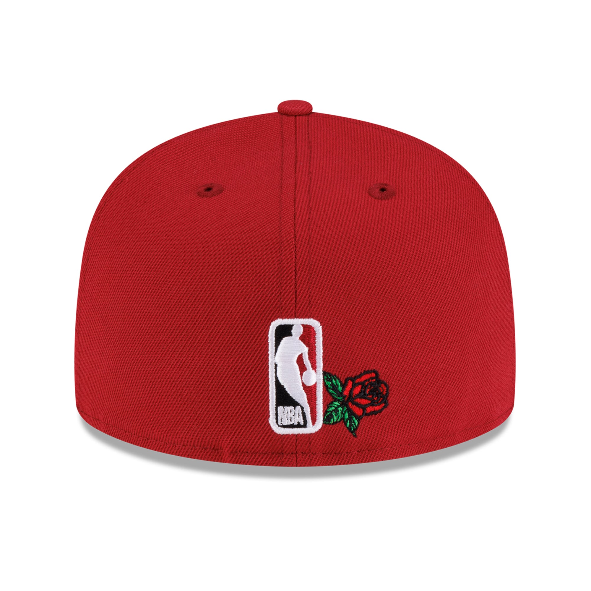 Casquette ajustée New Era 59FIFTY rouge Miami Heat Rose Banner pour homme