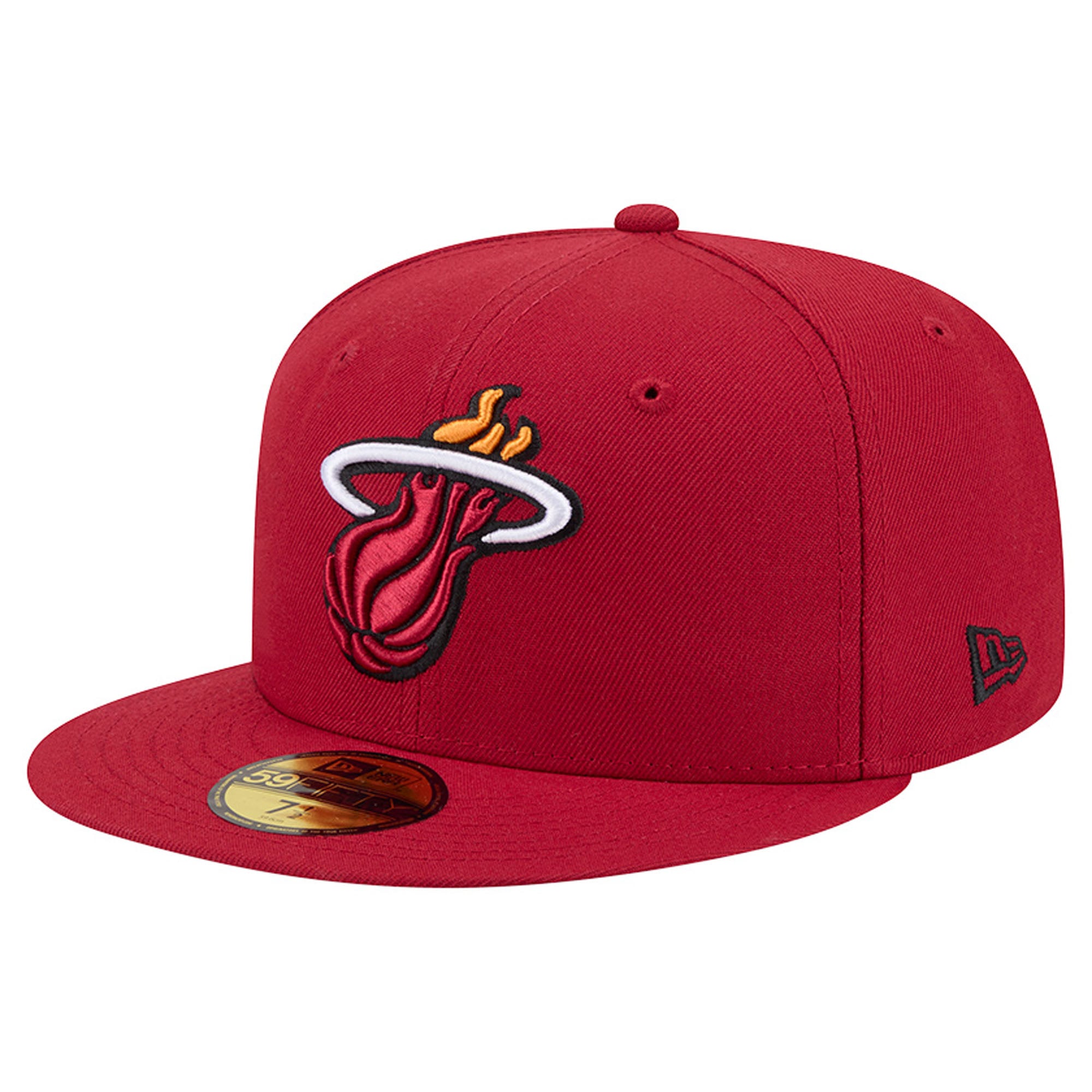 Men's Miami Heat  New Era Red Team 59FIFTY Fitted Hat