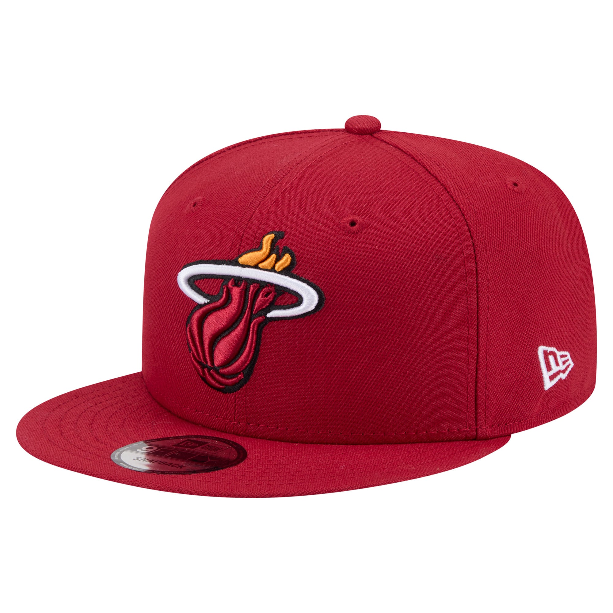 Men's Miami Heat New Era Red Team 9FIFTY Snapback Hat