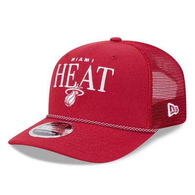 Miami Heat New Era Tonal 9SEVENTY Adjustable Trucker Hat - Red