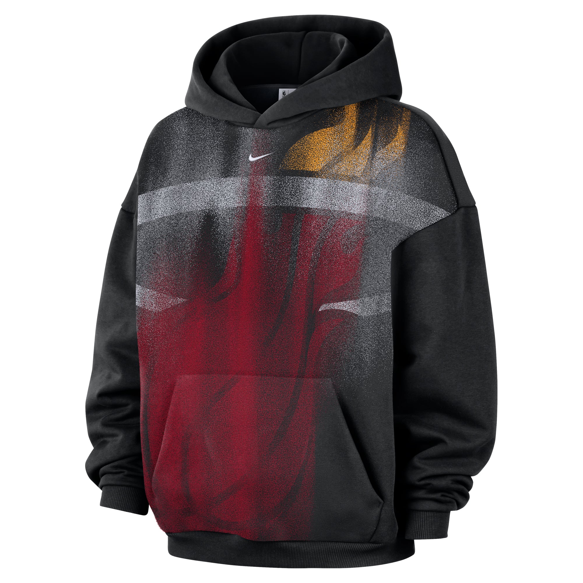 Sweat à capuche en polaire Nike Miami Heat 2026 Standard Issue Practice Icon pour homme, noir