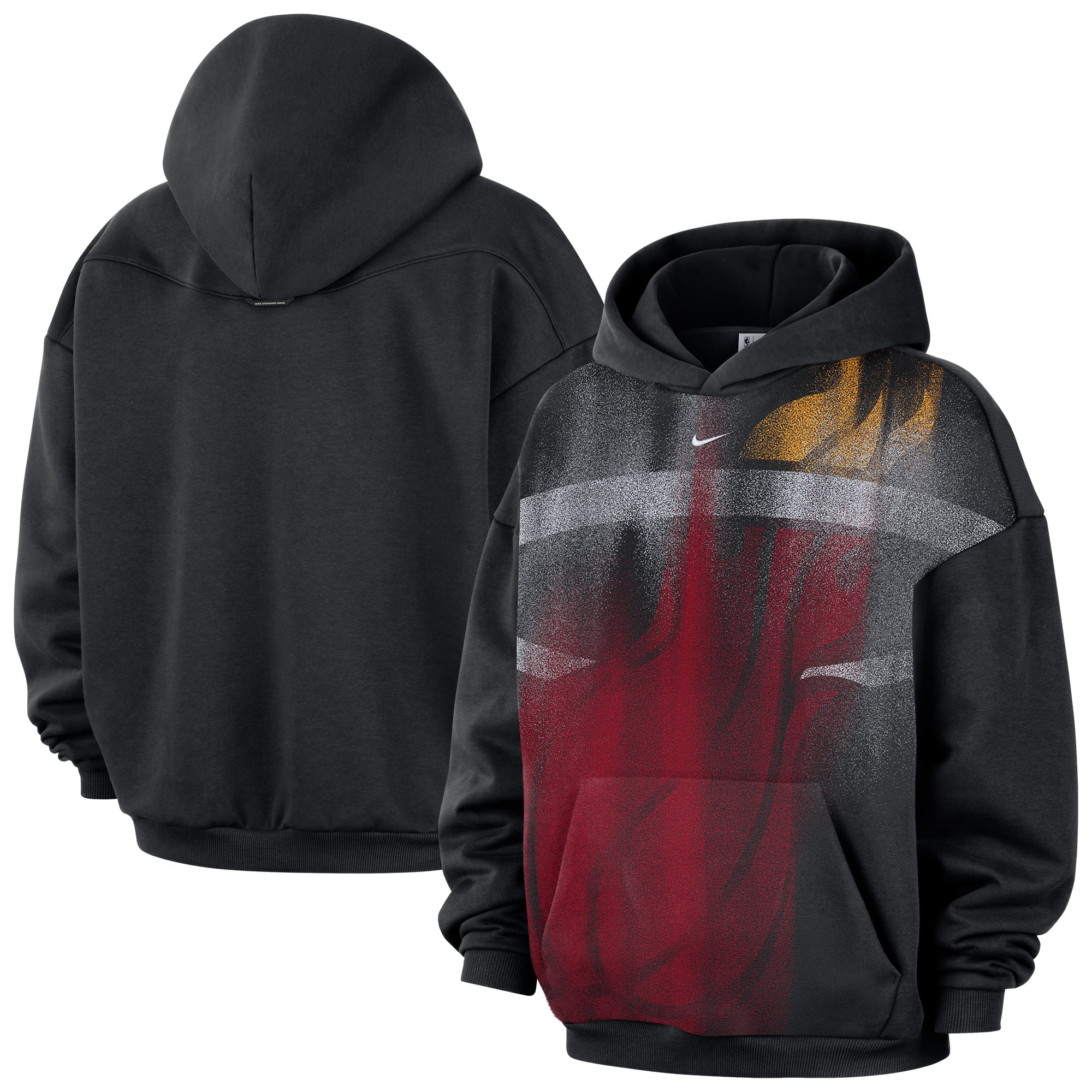 Sweat à capuche en polaire Nike Miami Heat 2026 Standard Issue Practice Icon pour homme, noir