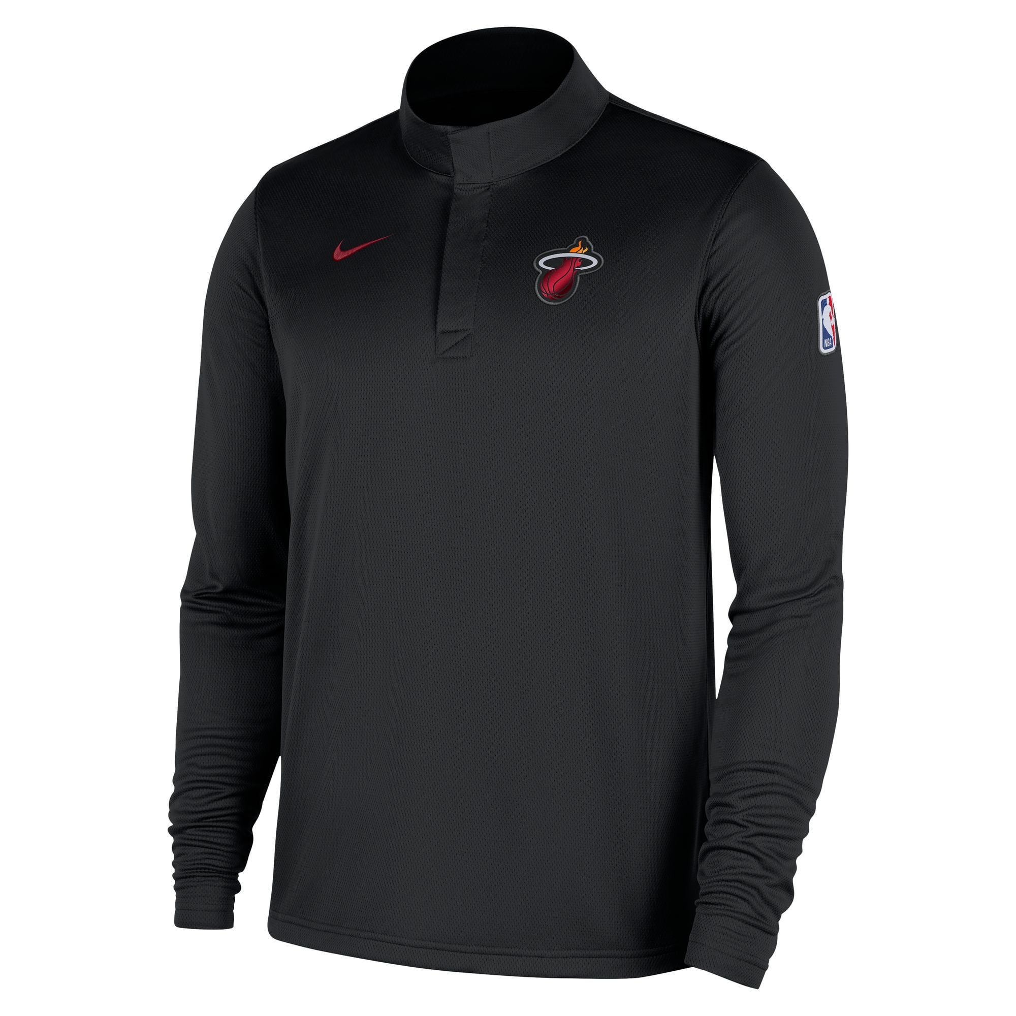 Haut Nike Miami Heat Authentic Coaches à quart de zip Dri-FIT noir pour homme