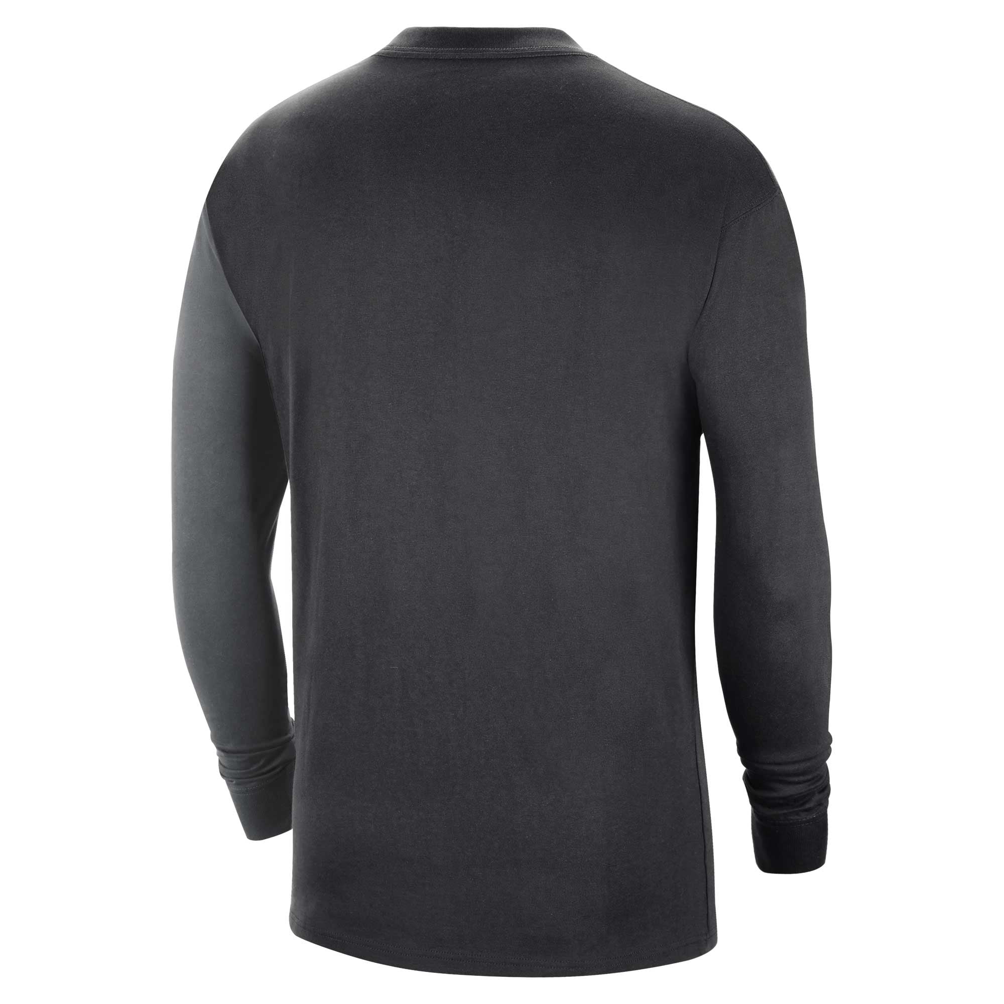 T-shirt à manches longues Nike Miami Heat Courtside Versus Flight MAX90 pour homme, noir