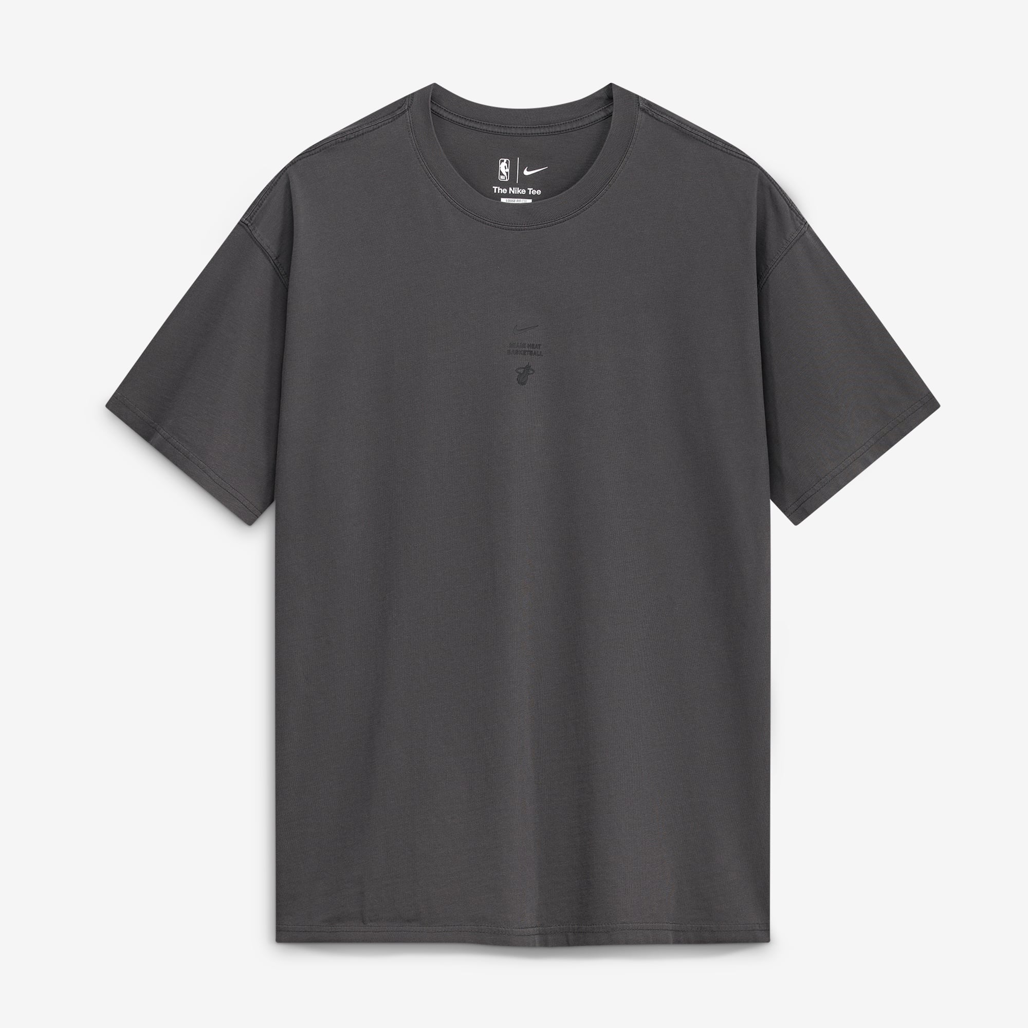 T-shirt Nike Max 90 d'avant-match Miami Heat 2026 Standard Issue couleur anthracite pour homme