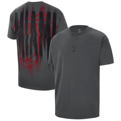 Miami Heat Nike 2026 Standard Issue Pre-Game Max 90 T-Shirt - Charcoal