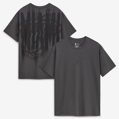 Men's Nike Charcoal Miami Heat 2026 Standard Issue Pre-Game Max 90 T-Shirt